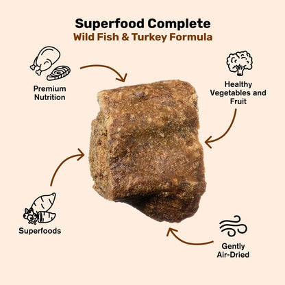 BADLANDS RANCH Air-Dried Beef & Bison Dog Food, 87% Meat, 24 oz