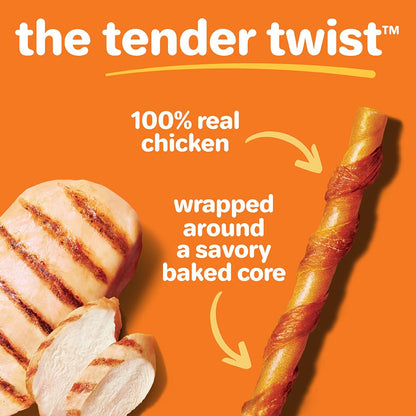 Hartz Oinkies Tender Twirls + Collagen Rawhide‑Free Dog Chews, 20 Count, 9.5 Ounce (Pack of 12)