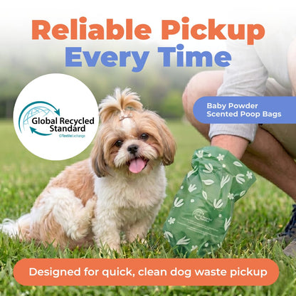 Best Pet Supplies GRS Poop Bags for Dogs - 600 Count, Green, Unscented