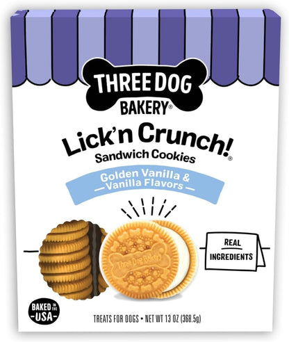 Three Dog Bakery Lick'n Crunch! Dog Treats - 13 oz