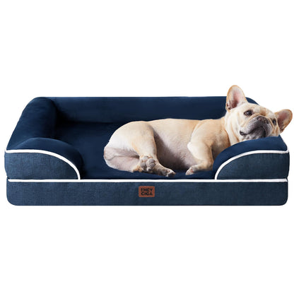 EHEYCIGA Orthopedic Small Dog Bed, Waterproof Memory Foam Washable Pet Beds