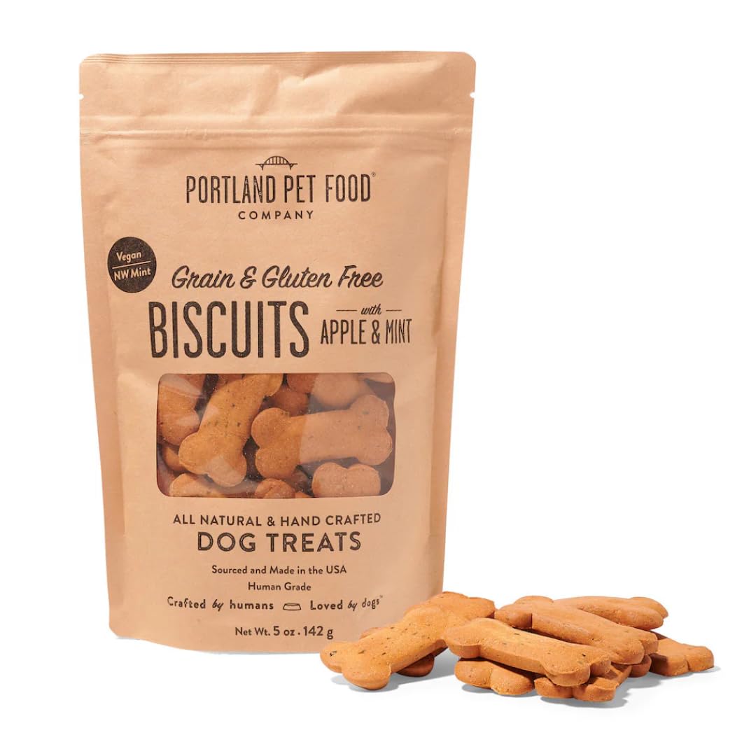 Portland Pet Food Pumpkin Dog Treats - Healthy, Grain-Free Biscuits, 5 oz