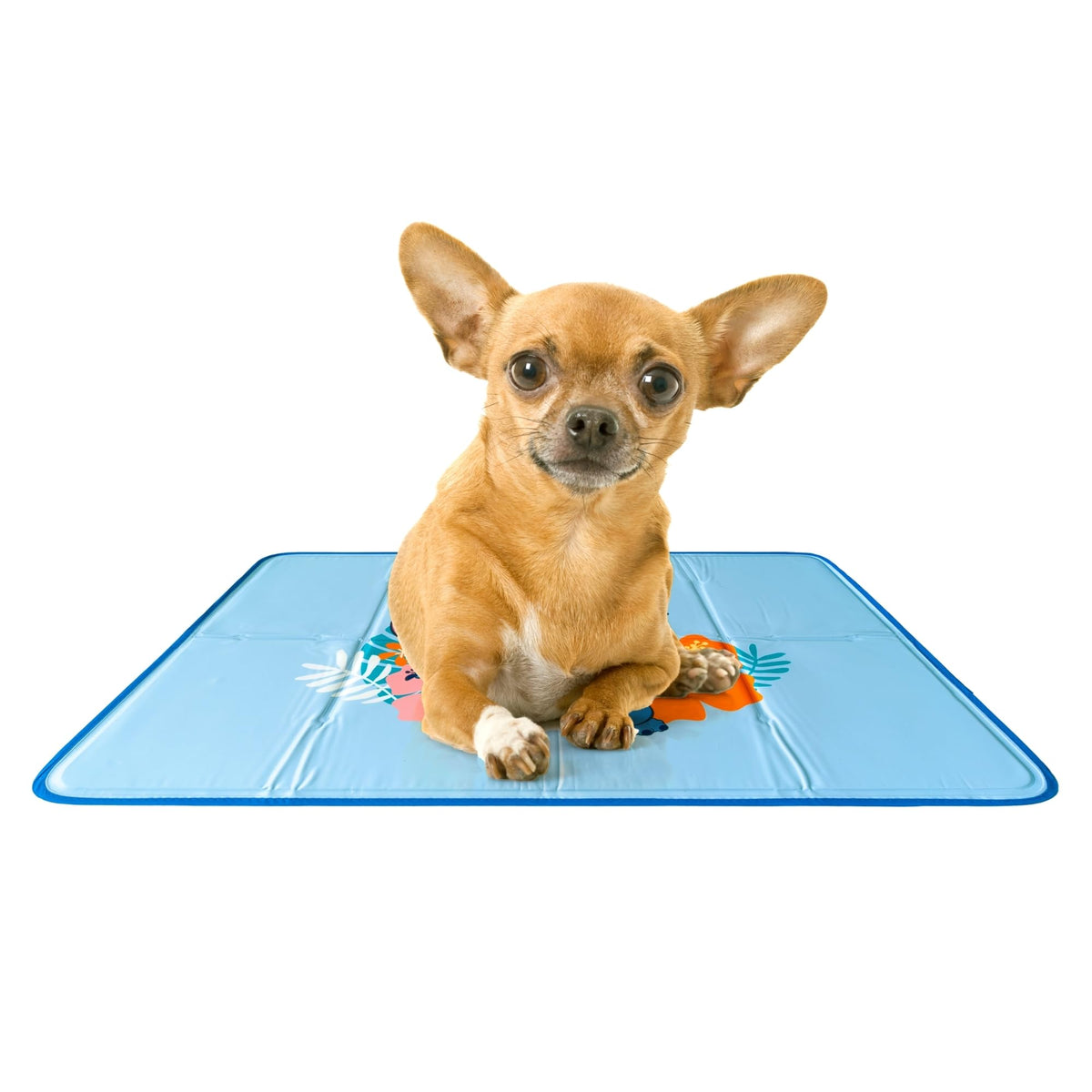 The Green Pet Shop Cool Pet Pad - Medium, Sage Grey - Self-Cooling, Pressure Activated Mat for Dogs & Cats from 21-45 lbs - Non-Toxic Gel, No Water Needed
