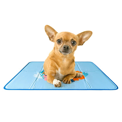 The Green Pet Shop Cool Pet Pad - Medium, Sage Grey - Self-Cooling, Pressure Activated Mat for Dogs & Cats from 21-45 lbs - Non-Toxic Gel, No Water Needed