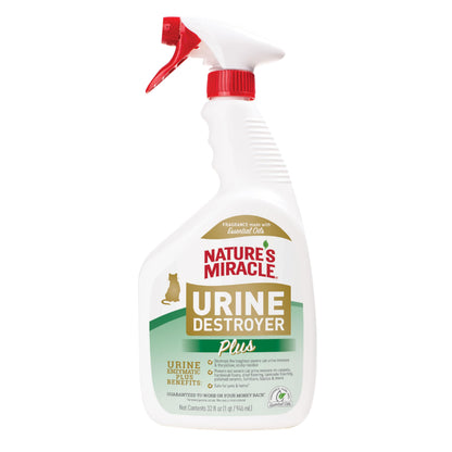 Nature's Miracle Cat Urine Destroyer Plus, Enzymatic Cleaner, 1 gal