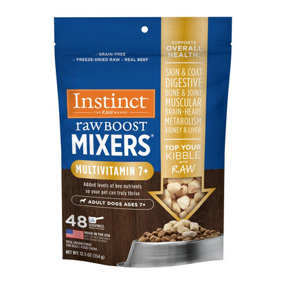 Instinct Freeze Dried Mixers, Dog Food Toppers, Beef, 6 oz. Bag