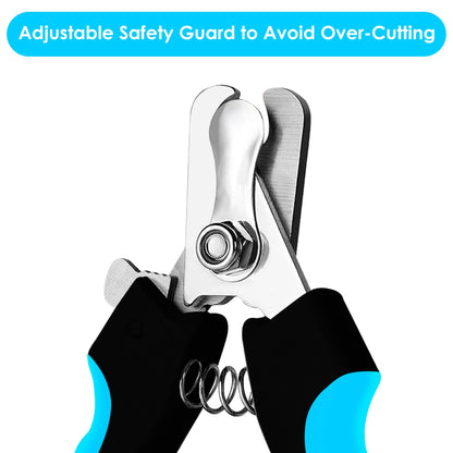 Candure Cat Nail Clippers for Indoor Cats, Rabbits, Hamsters, Birds with Precise Angled Edges to Ensure Easy & Safe Trimming Stainless Steel Cat Nail Trimmer for At-Home Cat Grooming