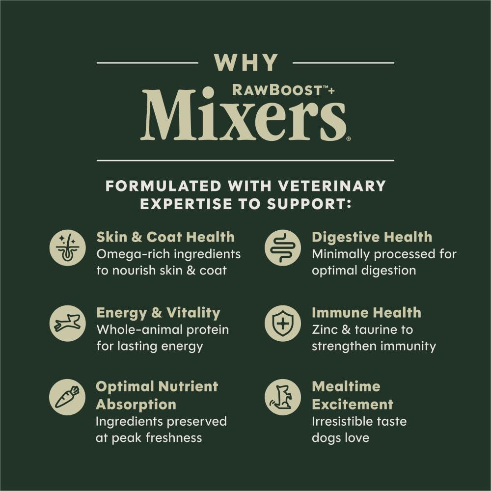 Instinct Freeze Dried Mixers, Dog Food Toppers, Beef, 6 oz. Bag