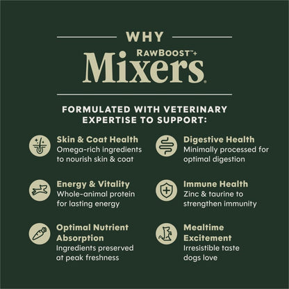Instinct Freeze Dried Mixers, Dog Food Toppers, Beef, 6 oz. Bag