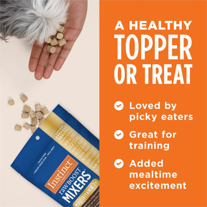 Instinct Freeze Dried Mixers, Dog Food Toppers, Gut Health, 5.5 oz. Bag