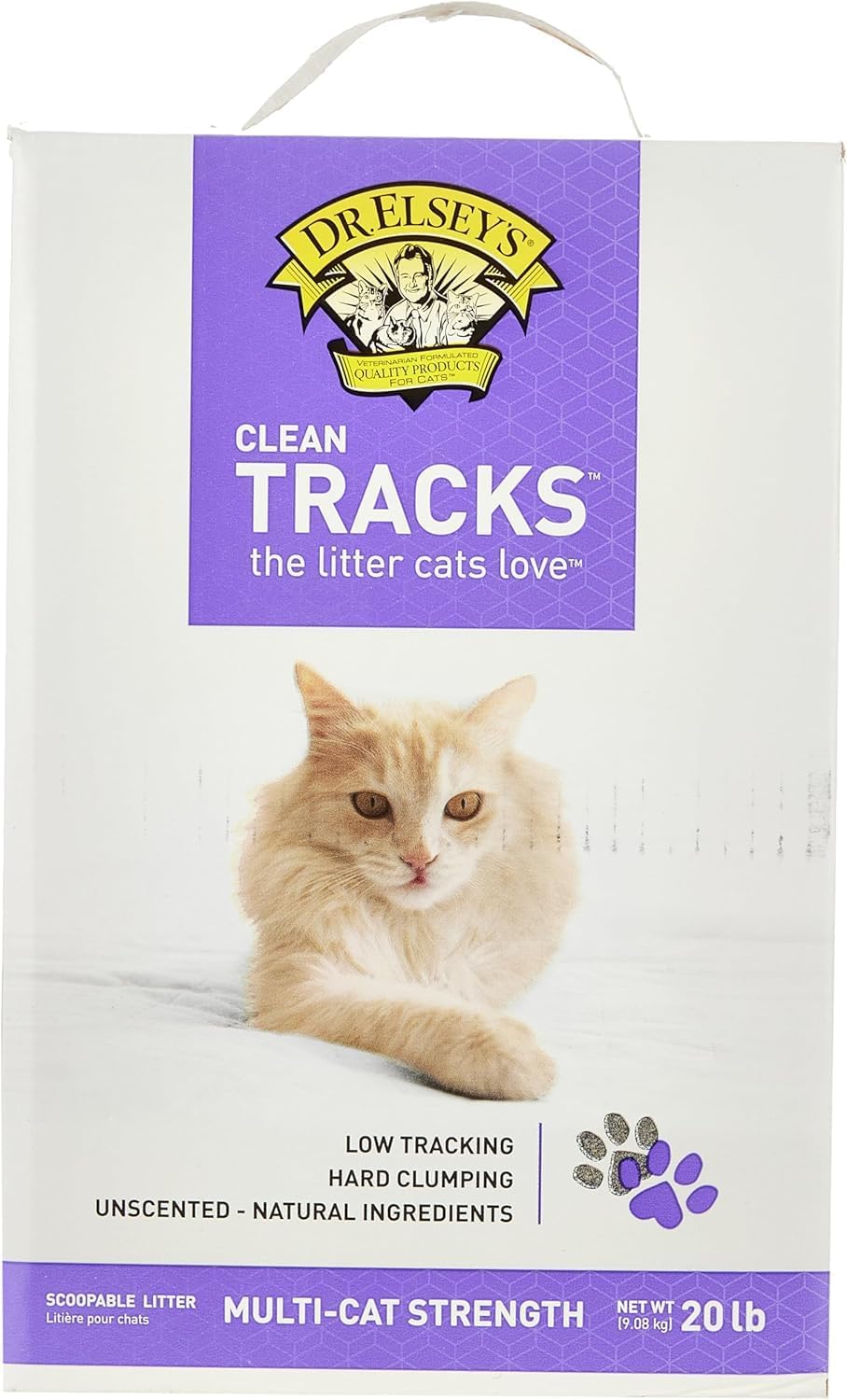 Dr. Elsey's Clean Tracks Clumping Clay Cat Litter, 20 lbs.