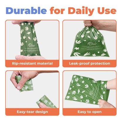 Best Pet Supplies GRS Poop Bags for Dogs - 600 Count, Green, Unscented