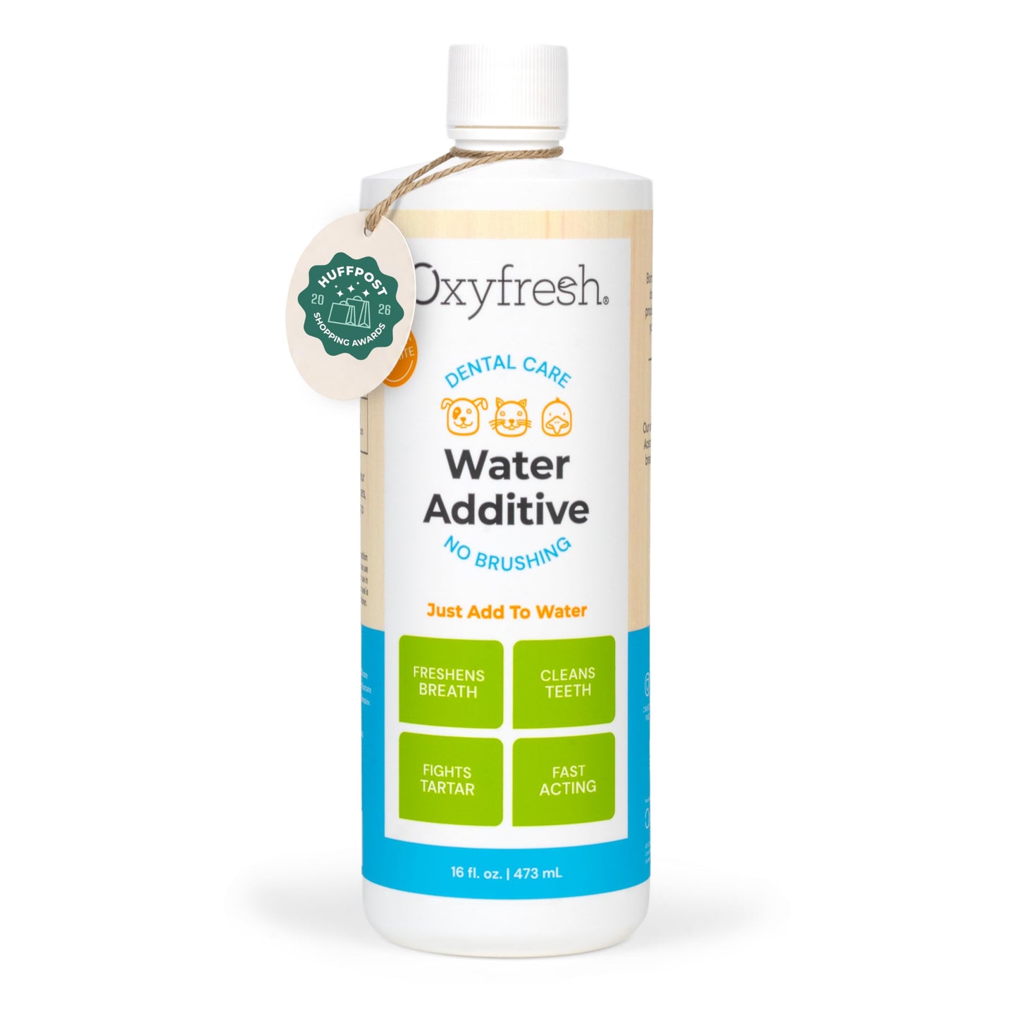 Oxyfresh Premium Pet Dental Care Solution Pet Water Additive – No Brushing