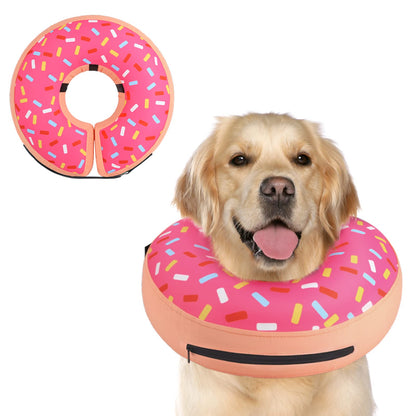 Supet Inflatable Dog Cone Collar for Small Dogs Puppies Cats, Soft Dog Cone Alternative After Surgery for Puppies Cats to Stop Licking