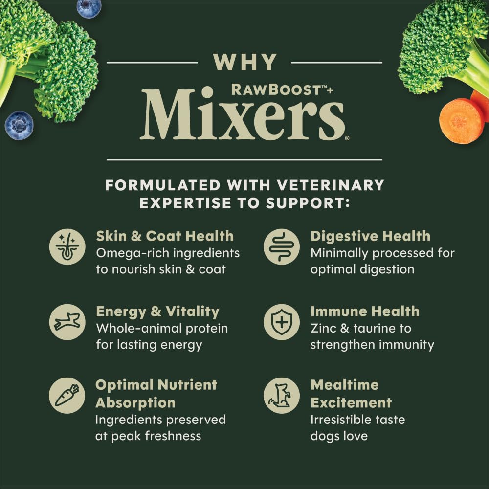 Instinct Freeze Dried Mixers, Dog Food Toppers, Beef, 6 oz. Bag