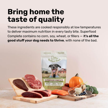 BADLANDS RANCH Air-Dried Chicken Dog Food, 87% Real Meat, 24 oz, 4-Pack