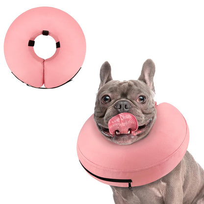 Supet Inflatable Dog Cone Collar for Small Dogs Puppies Cats, Soft Dog Cone Alternative After Surgery for Puppies Cats to Stop Licking