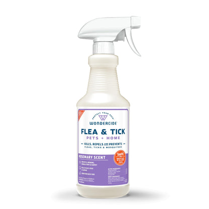 Wondercide - Flea, Tick & Mosquito Spray for Pets and Home with Natural Essential Oils - Killer, Control, Prevention, Treatment - Lemongrass 16 oz