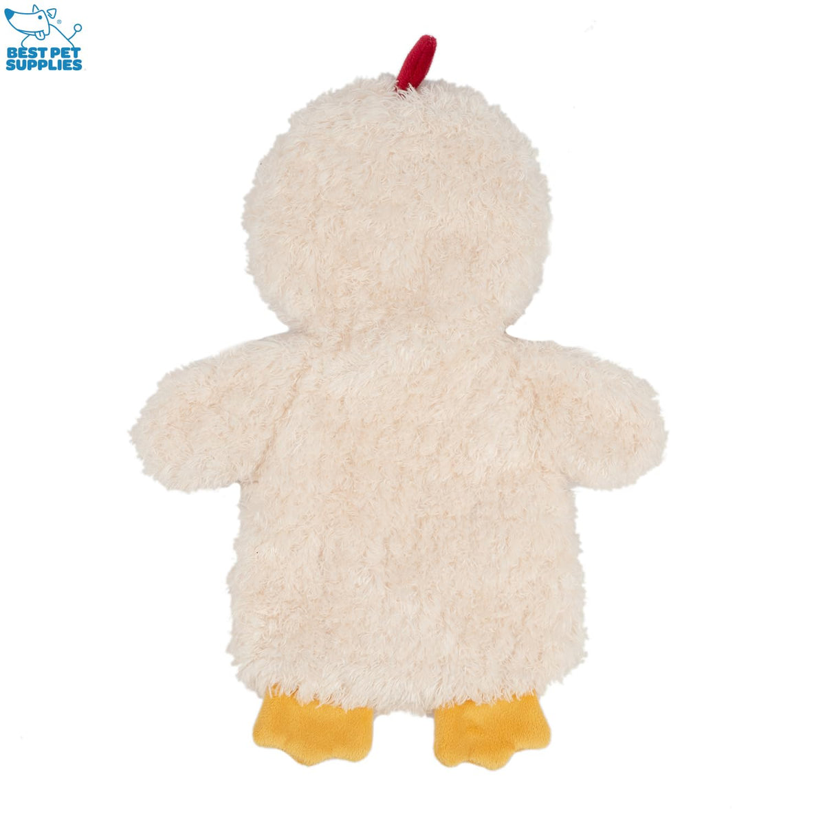 Best Pet Supplies Interactive Squeaky Dog Toy - Crinkle Duck, Yellow