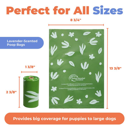 Best Pet Supplies GRS Poop Bags for Dogs - 600 Count, Green, Unscented