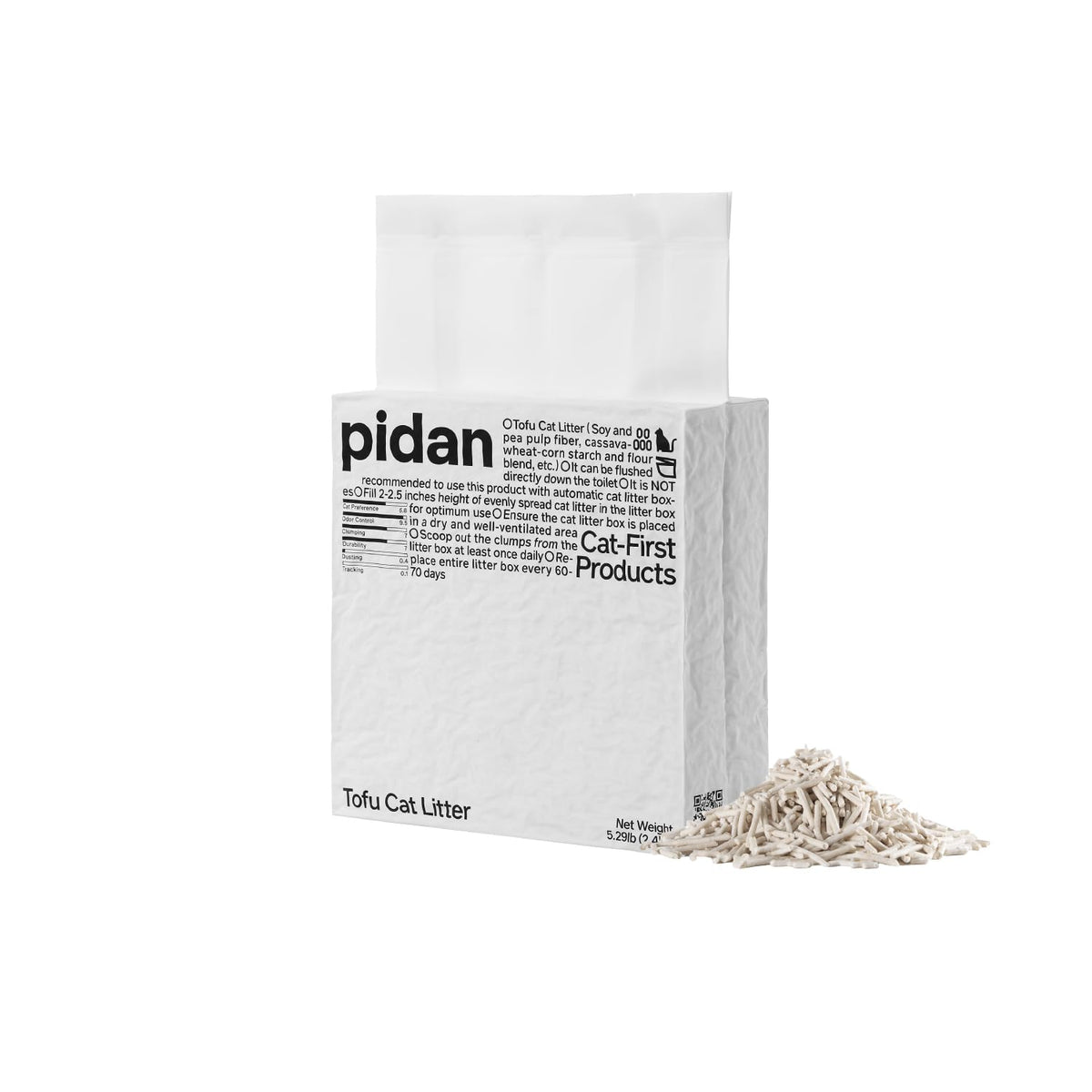 pidan Tofu Cat Litter Clumping,Flushable,Plant Based Litter 4 Pack