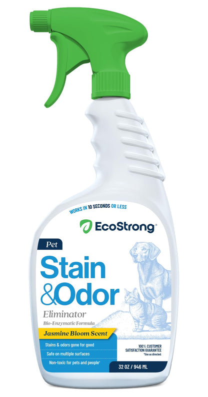 Eco Strong Pet Stain and Odor Remover - Pet Odor Eliminator, Urine Destroyer for Dogs, Pet Urine Enzyme Cleaner | Santel Woods - 128 oz