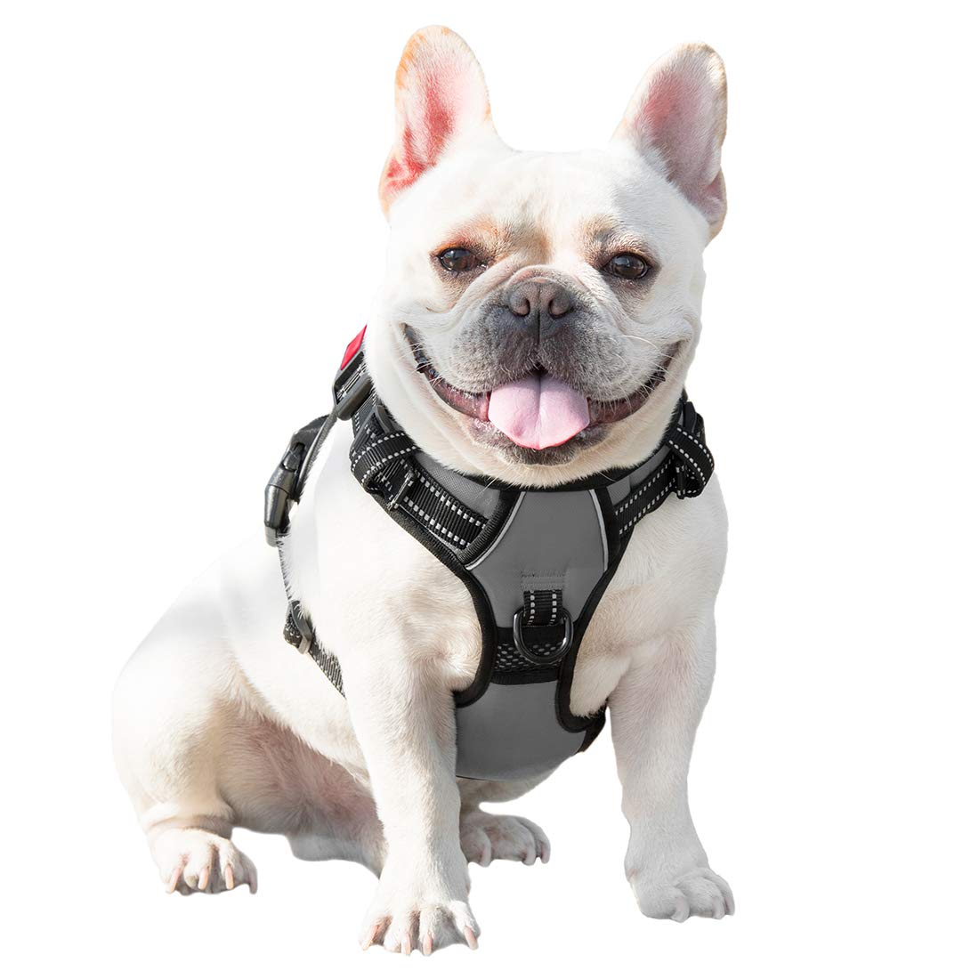 PHOEPET No Pull Dog Harness Medium Reflective Front Clip Vest with Handle