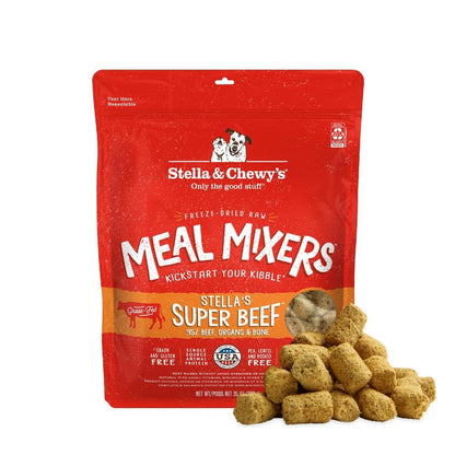 Stella & Chewy's Freeze-Dried Raw Chicken Meal Mixers- Dog Food Topper & Mixer - Made with 95% Cage-Free Chicken, Organs & Bone - Perfect for Picky Eaters - Grain-Free, 2.19 Pound (Pack of 4)