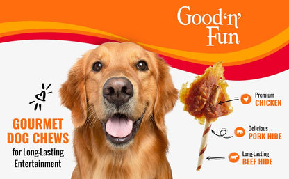 Good 'n' Fun Wings Long-Lasting Dog Treat Made With Real Protein, 12 oz