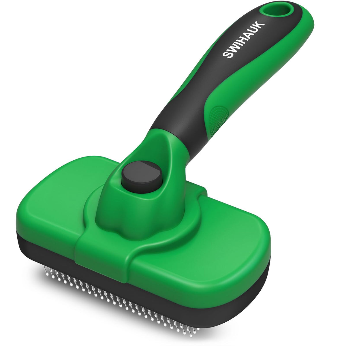 Swihauk Self Cleaning Slicker Brush for Dogs & Cats, Skin Friendly Pet Grooming for Shedding, Deshedding, and Hair Removal - Puppy Brush for Long Haired Pets, Pet Supplies, Purple