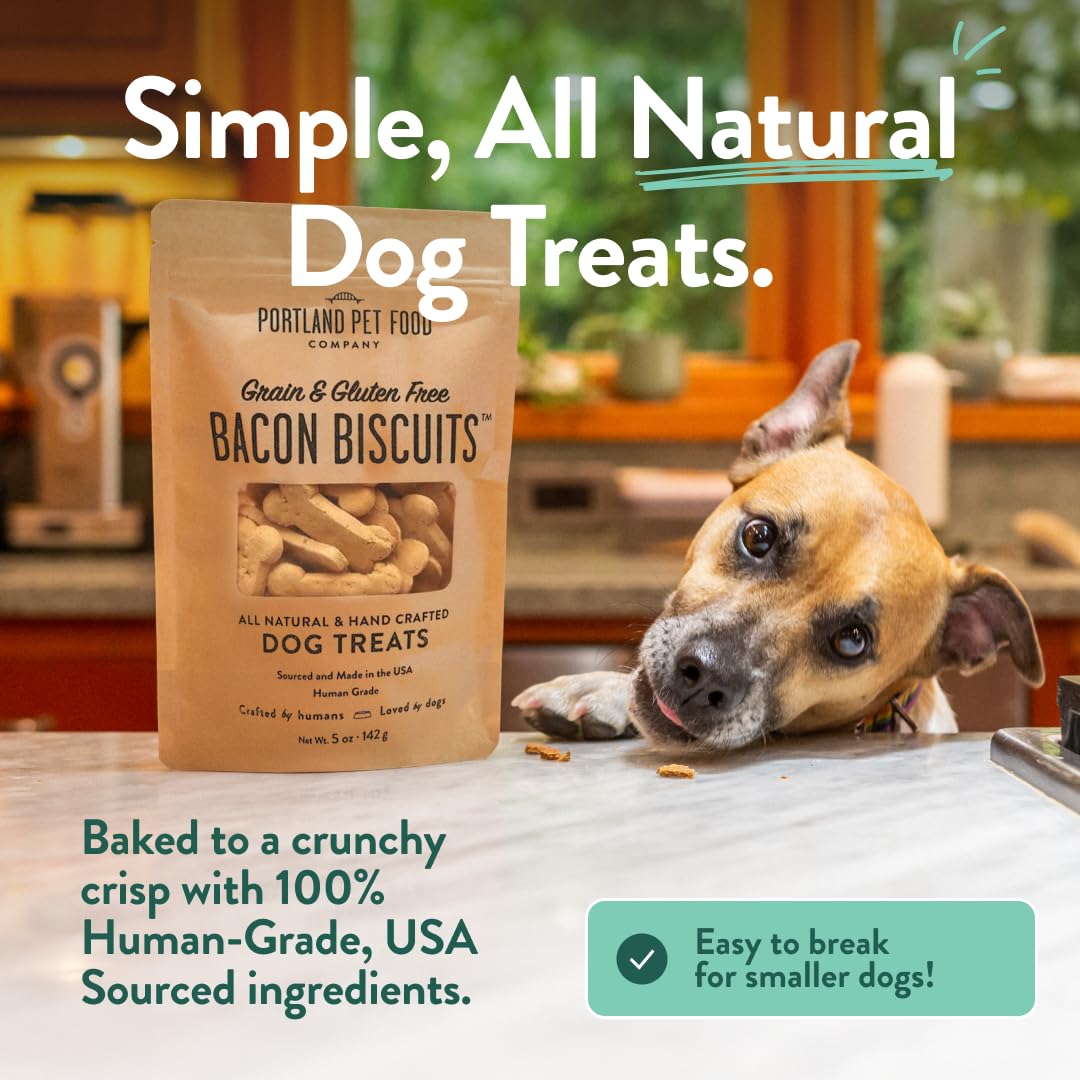 Portland Pet Food Pumpkin Dog Treats - Healthy, Grain-Free Biscuits, 5 oz