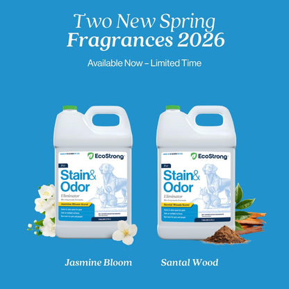 Eco Strong Pet Stain and Odor Remover - Pet Odor Eliminator, Urine Destroyer for Dogs, Pet Urine Enzyme Cleaner | Santel Woods - 128 oz