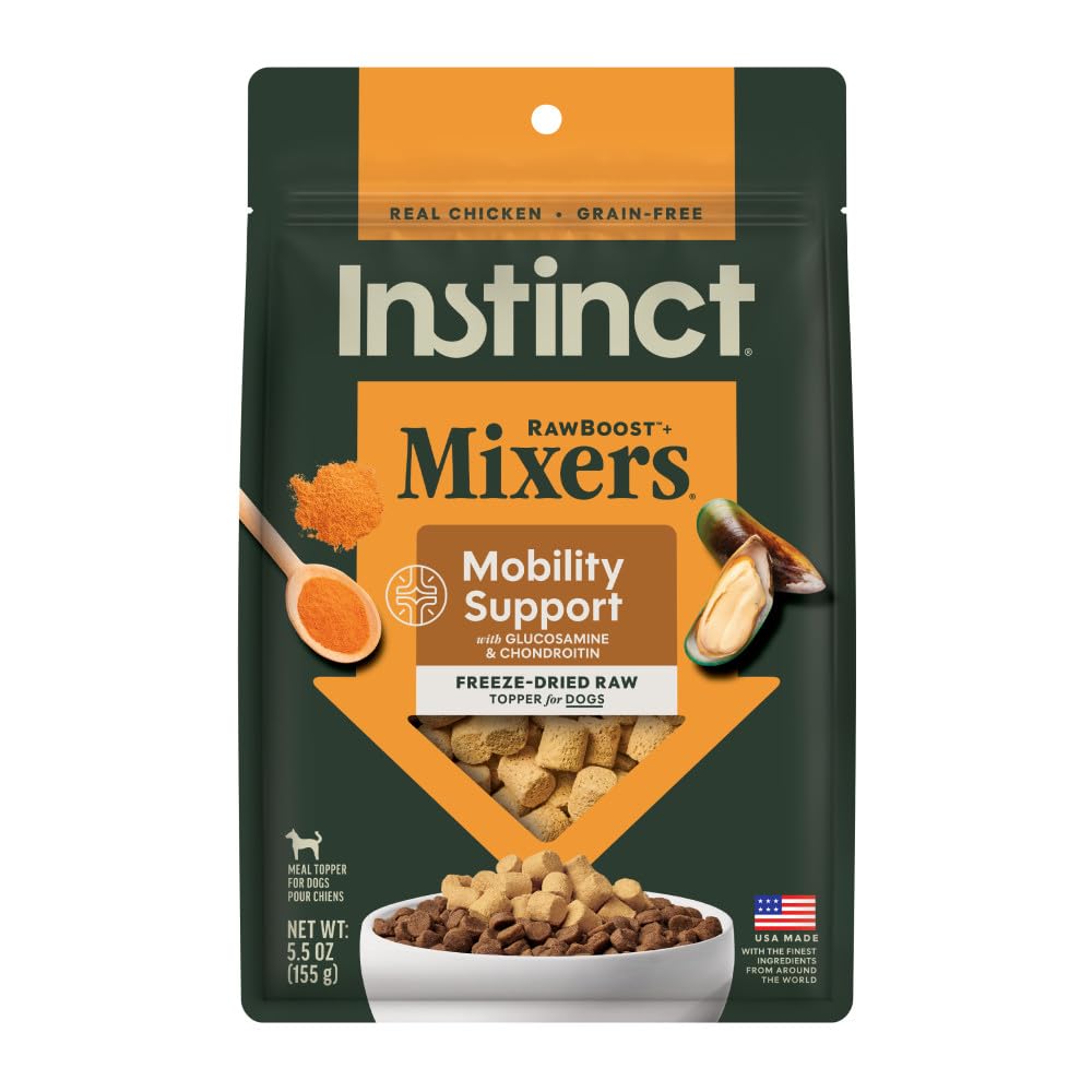 Instinct Freeze Dried Mixers, Dog Food Toppers, Beef, 6 oz. Bag