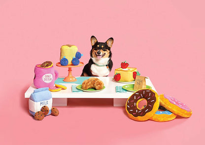ZippyPaws Burrow Hide & Seek Plush Puzzles - Milk and Cookies