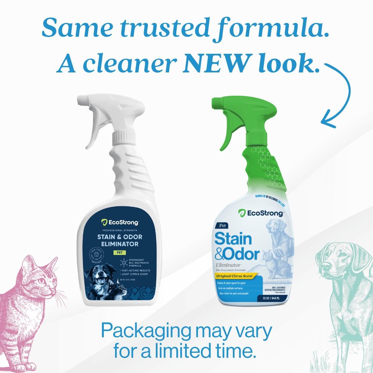 Eco Strong Pet Stain and Odor Remover - Pet Odor Eliminator, Urine Destroyer for Dogs, Pet Urine Enzyme Cleaner | Santel Woods - 128 oz