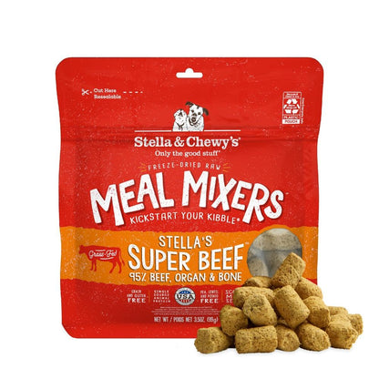 Stella & Chewy's Freeze-Dried Raw Chicken Meal Mixers- Dog Food Topper & Mixer - Made with 95% Cage-Free Chicken, Organs & Bone - Perfect for Picky Eaters - Grain-Free, 2.19 Pound (Pack of 4)