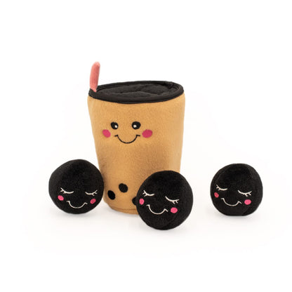 ZippyPaws Burrow Hide & Seek Plush Puzzles - Milk and Cookies