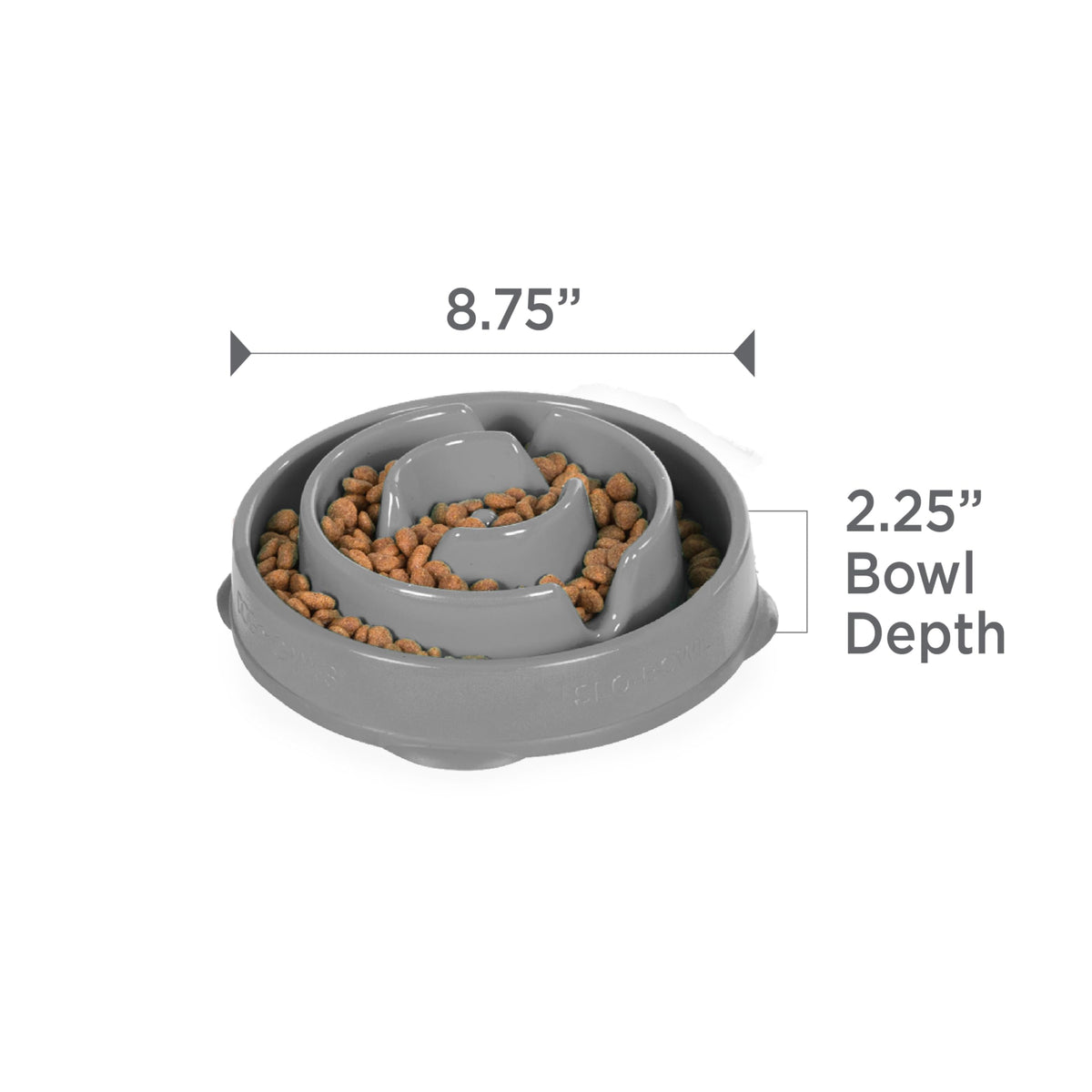 Outward Hound Fun Feeder Slo Bowl Dog Slow Feeder, Wave, Pink, 5.8"