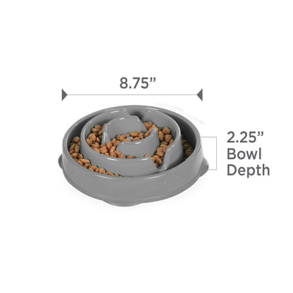 Outward Hound Fun Feeder Slo Bowl Dog Slow Feeder, Wave, Pink, 5.8"