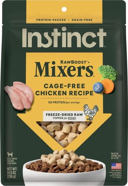 Instinct Freeze Dried Mixers, Dog Food Toppers, Beef, 6 oz. Bag