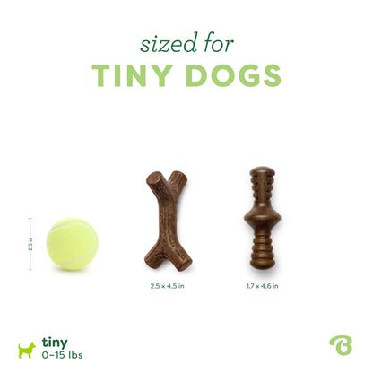 Benebone 7-Pack Dog Chew Toys for Aggressive Chewers, Dog Bones, Medium