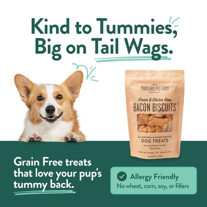 Portland Pet Food Pumpkin Dog Treats - Healthy, Grain-Free Biscuits, 5 oz