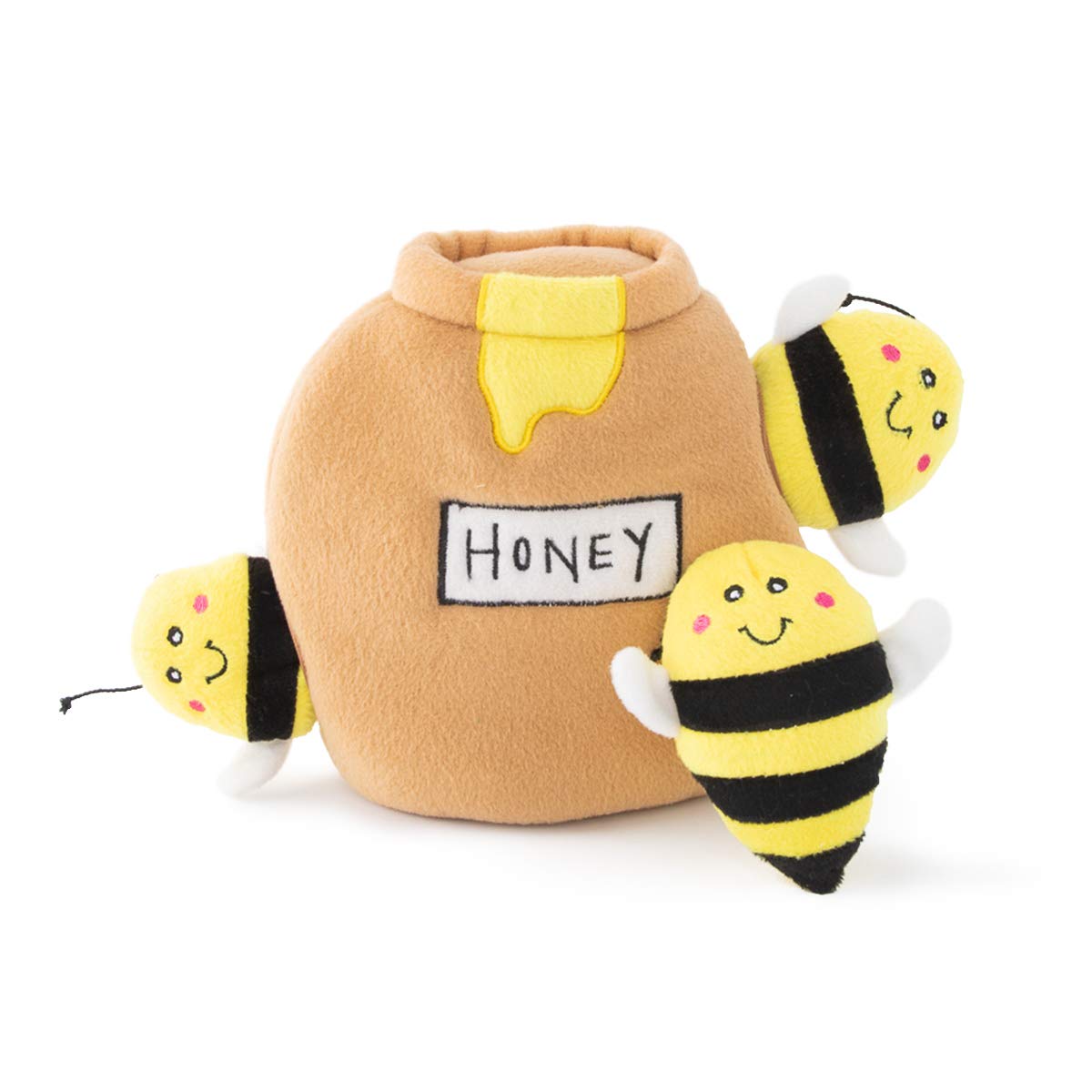ZippyPaws Burrow Hide & Seek Plush Puzzles - Milk and Cookies