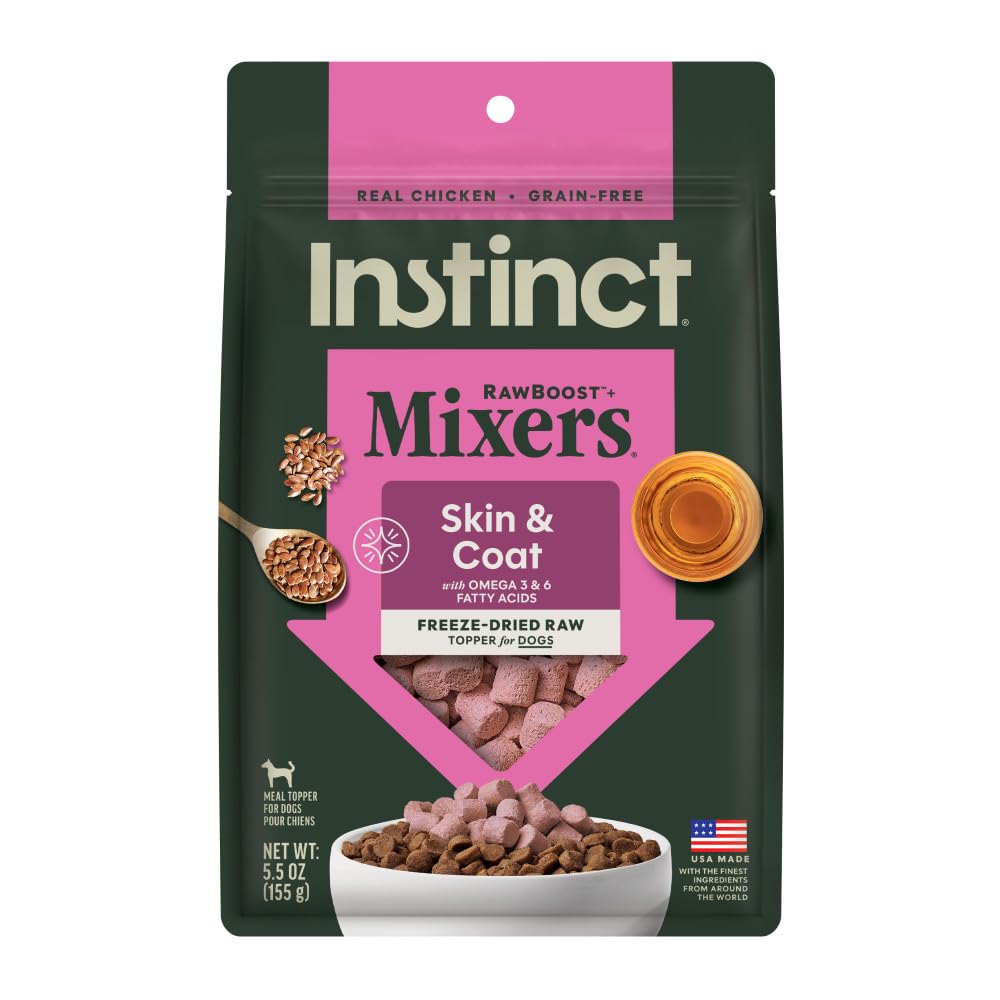 Instinct Freeze Dried Mixers, Dog Food Toppers, Beef, 6 oz. Bag