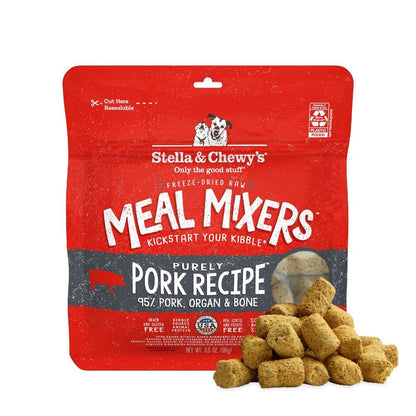 Stella & Chewy's Freeze-Dried Raw Chicken Meal Mixers- Dog Food Topper & Mixer - Made with 95% Cage-Free Chicken, Organs & Bone - Perfect for Picky Eaters - Grain-Free, 2.19 Pound (Pack of 4)