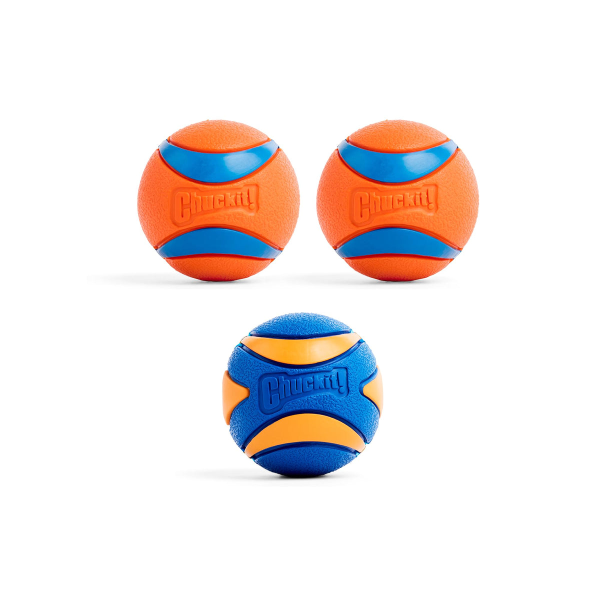 Chuckit! Ultra Ball Dog Toy, Durable Rubber, Medium 2.5-in, 2 Pack