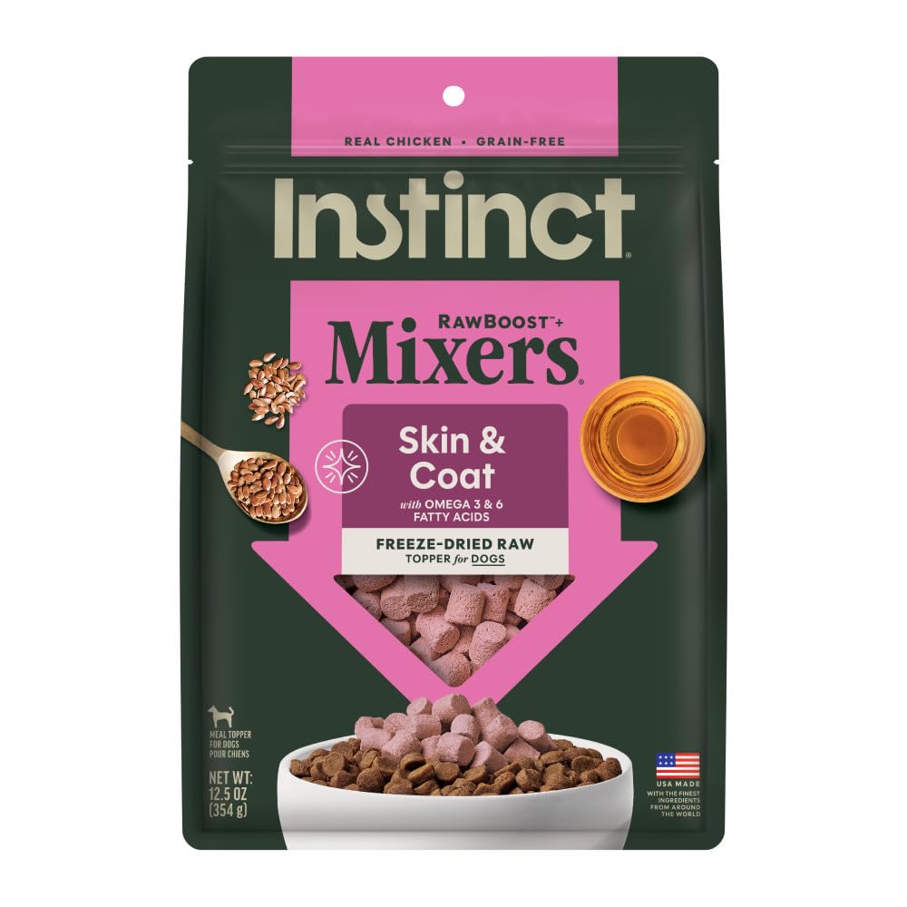 Instinct Freeze Dried Mixers, Dog Food Toppers, Beef, 6 oz. Bag