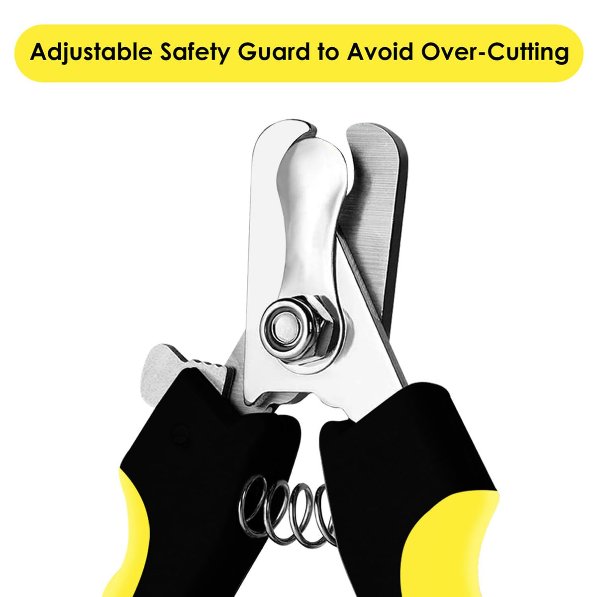 Candure Cat Nail Clippers for Indoor Cats, Rabbits, Hamsters, Birds with Precise Angled Edges to Ensure Easy & Safe Trimming Stainless Steel Cat Nail Trimmer for At-Home Cat Grooming