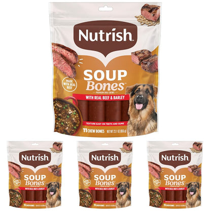 Nutrish Soup Bones Beef Dog Chews, 23.1 oz. Bag (11 Treats) (Rachael Ray)