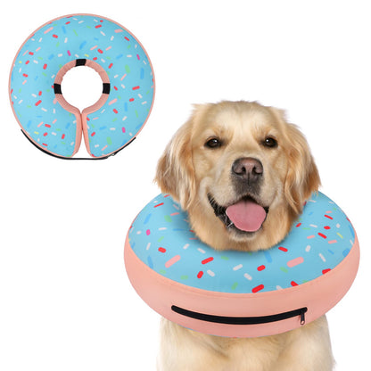 Supet Inflatable Dog Cone Collar for Small Dogs Puppies Cats, Soft Dog Cone Alternative After Surgery for Puppies Cats to Stop Licking